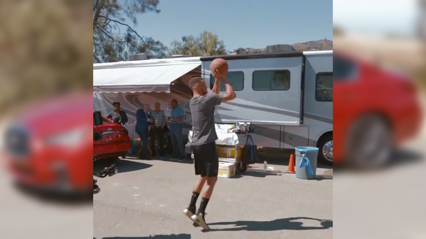 Nothing but&#8230;Sunroof? Watch Steph Curry Sink a Shot Into An Infiniti Q50
