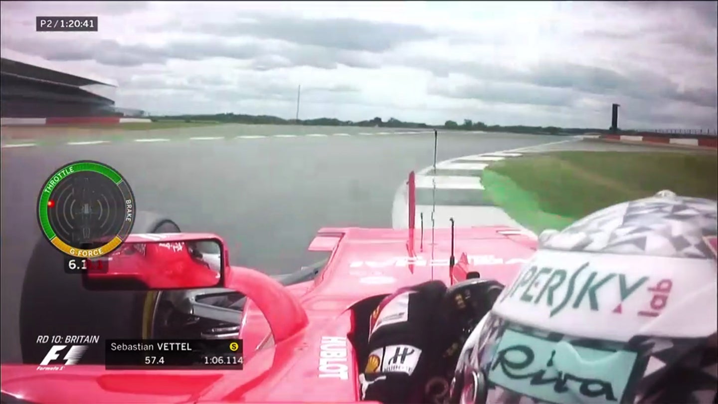 Formula One Cars Pulling 6g Through Some Silverstone Corners