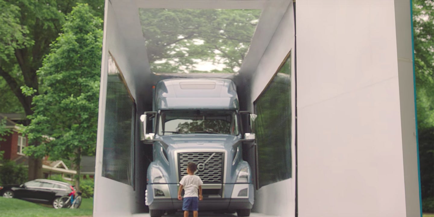 Watch a 3-Year-Old Unbox the 80-Foot-Long, All-New Volvo VNL Truck