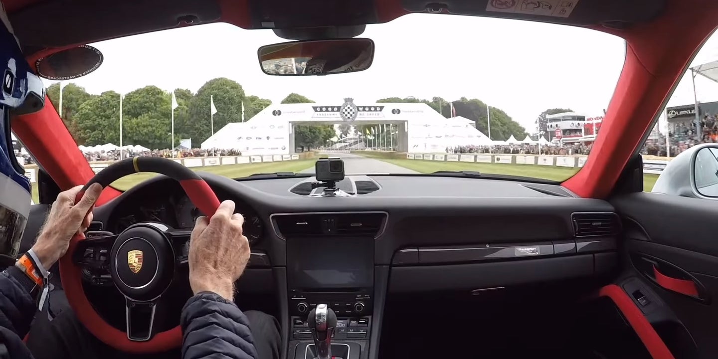 Watch Walter Rohrl Take The New GT2 RS Up The Hill At Goodwood From Inside The Car