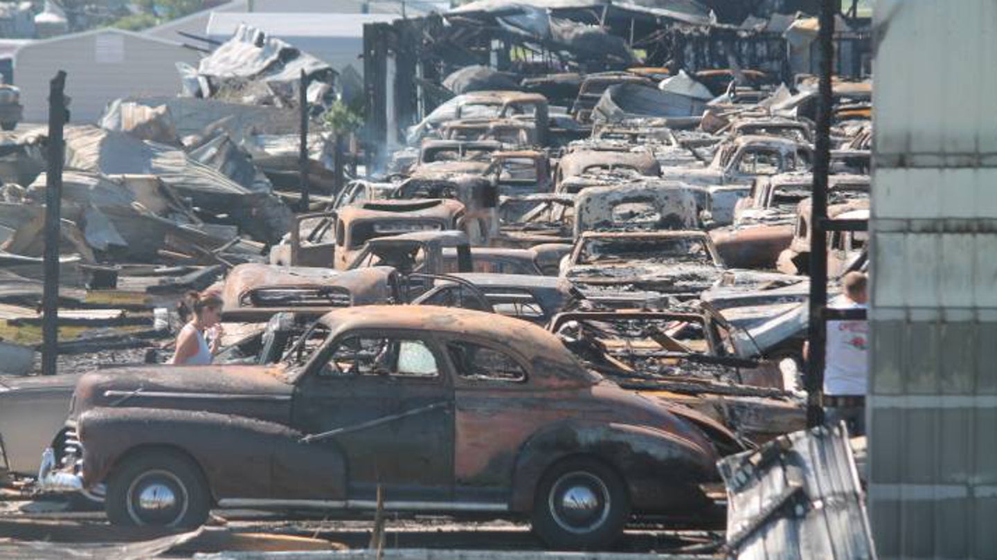 Massive Fire Destroys At Least 150 Cars at Illinois Classic Car Dealership