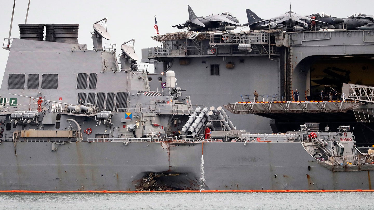 Divers Find Remains Of USS McCain Sailors As Reports of Steering Loss Emerge
