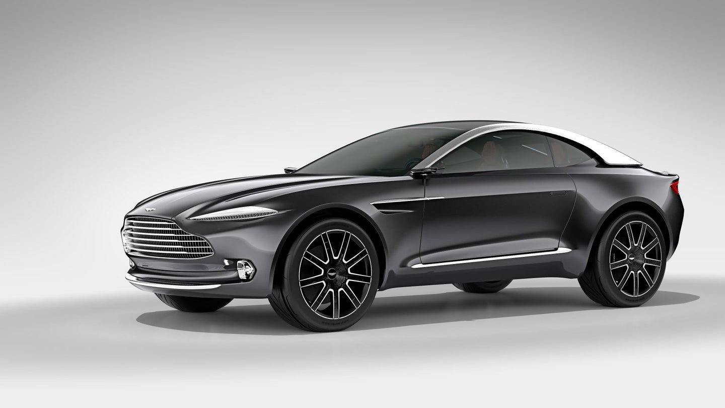 Aston Martin DBX Crossover to Launch With Gas Engines and Cameras for Side Mirrors