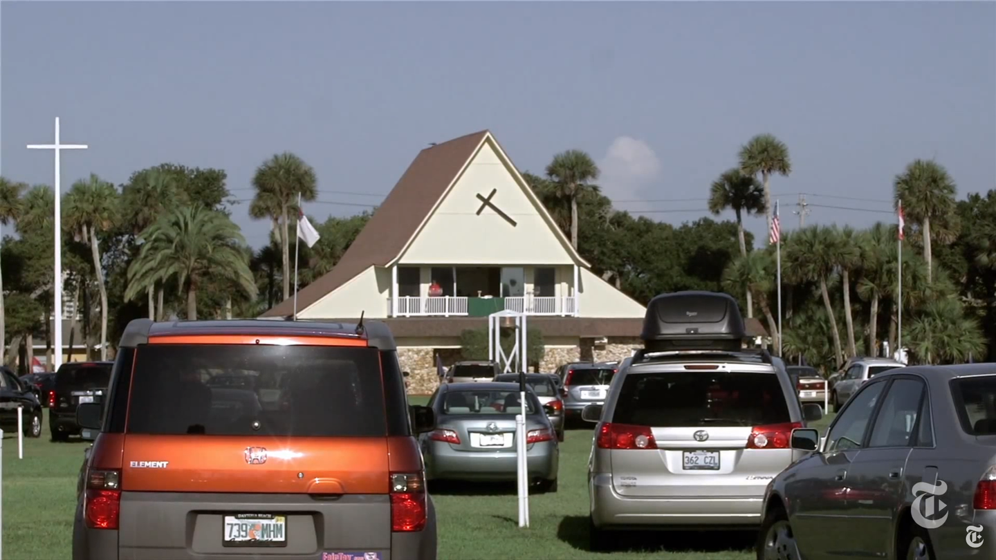 At the Drive-In&#8230; Church? Florida Congregants Pray from Their Cars