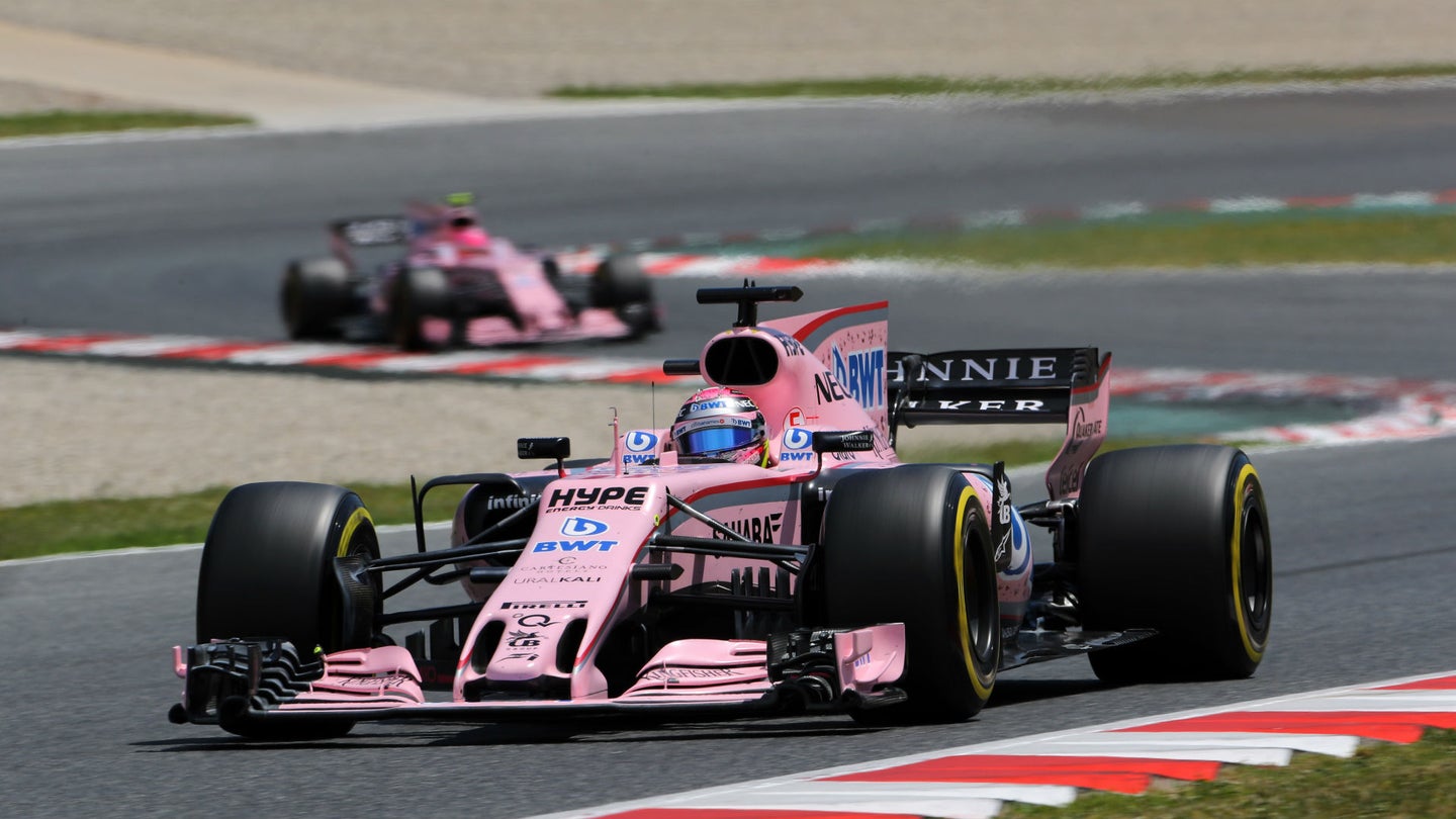 Force India Drivers Not Allowed To Race Together After Colliding at Belgian GP
