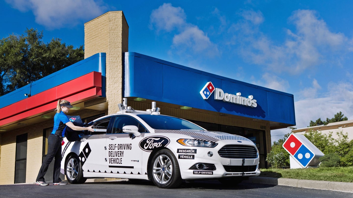 Ford And Domino’s Team Up On Autonomous Pizza Delivery Vehicle