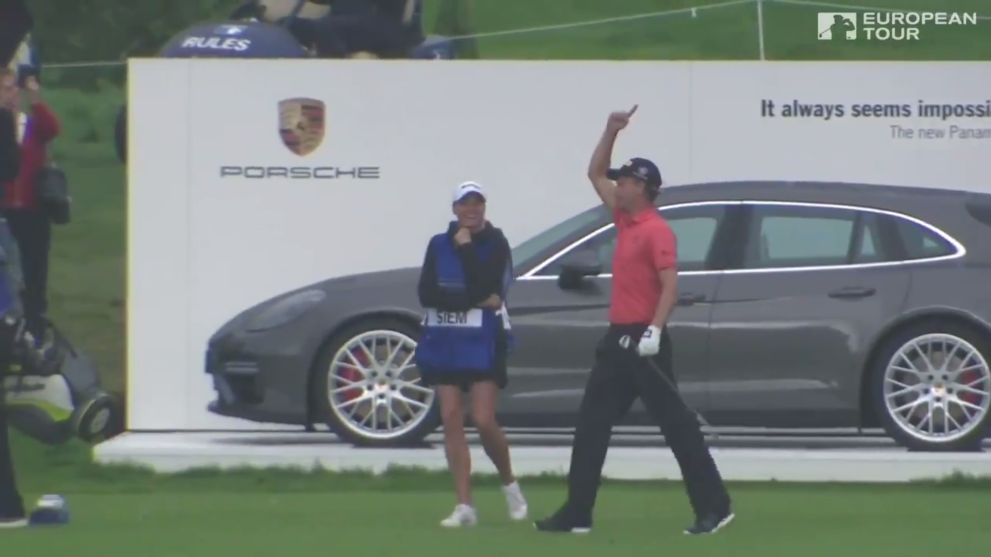 Watch This Golfer Win a Porsche Panamera Turbo Sport Turismo with a 170-Yard Hole-in-One