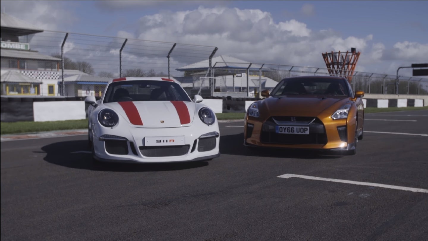 Track Toys: Digital Nissan GT-R vs. Analog Porsche 911R