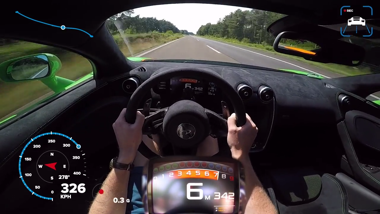 Watch This McLaren 570S Hit 212 MPH in a Top Speed Blast on the Autobahn
