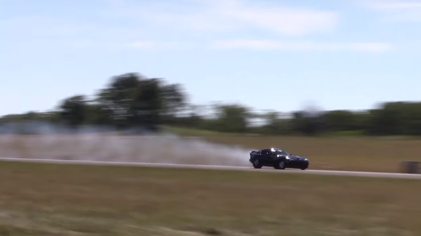 This Twin-Turbo Dodge Viper Just Set The RWD Record in the Half Mile