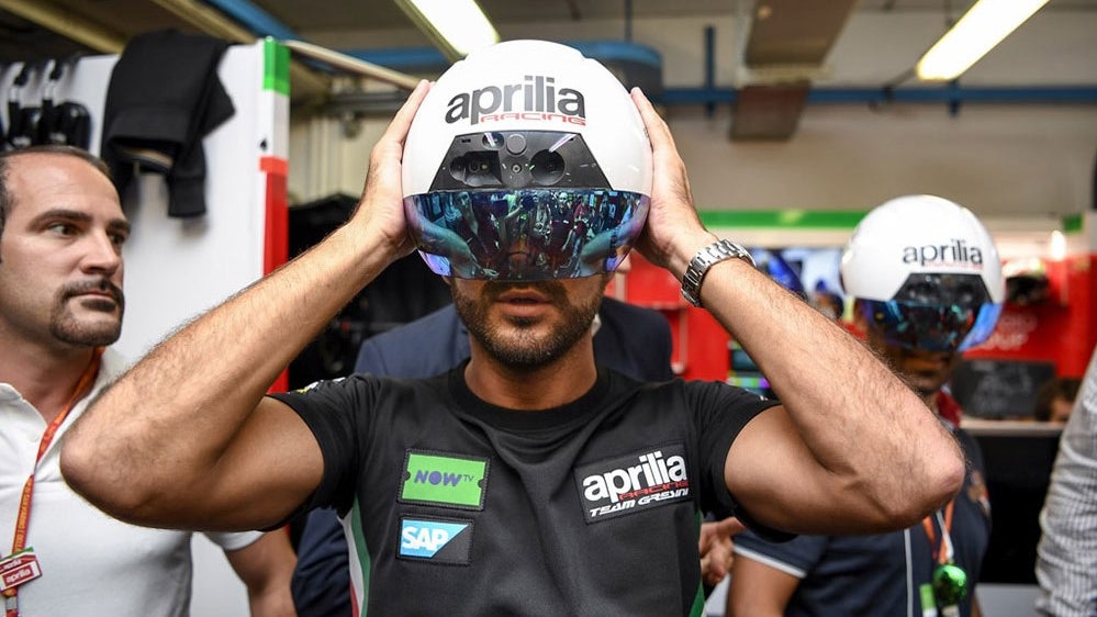Aprilia Racing Helped Make an Augmented Reality Helmet for Mechanics