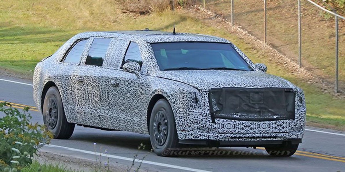 Release The Beast: Trump’s Cadillac CT6 Presidential Limo Spotted Road Testing