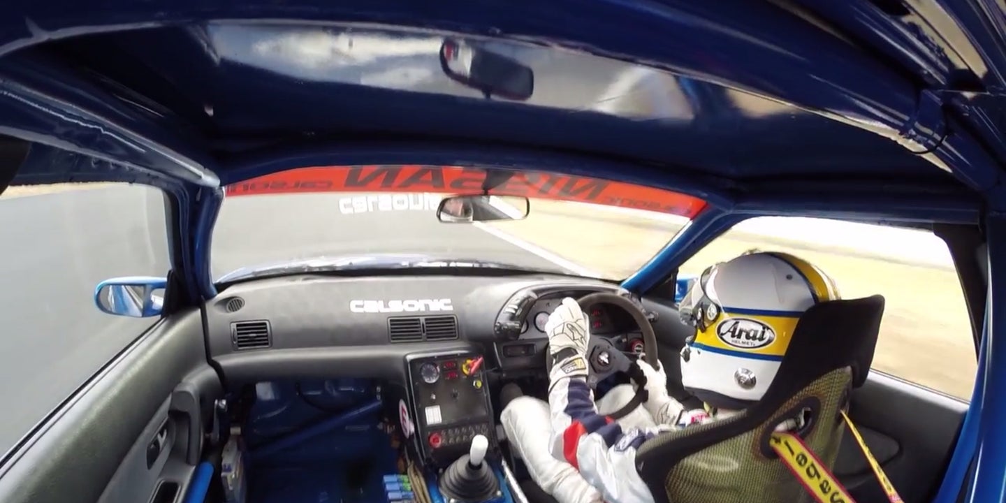 Watch This Onboard Footage from a Calsonic R32 Nissan Skyline GT-R at Fuji