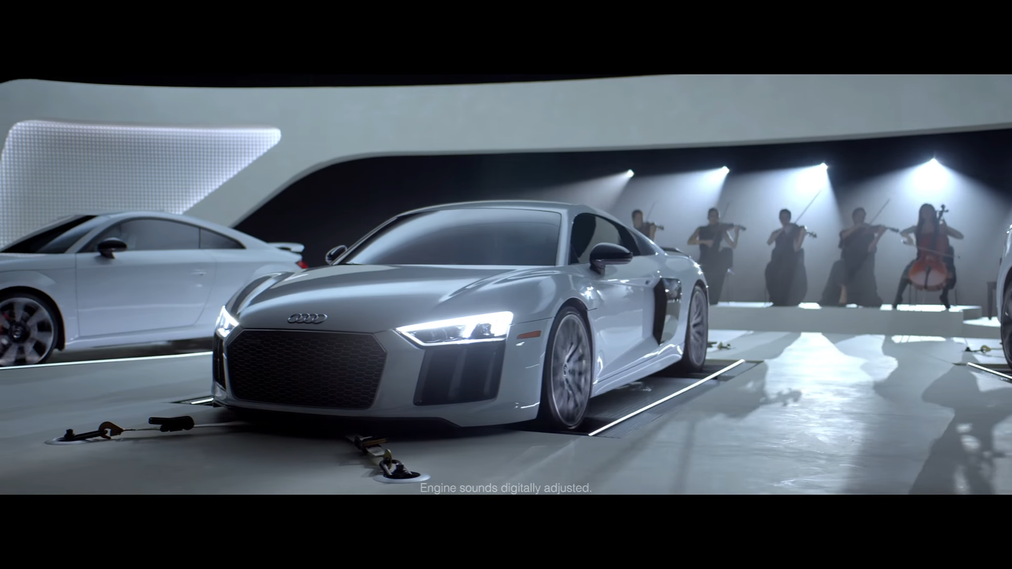 Audi Promotes Emmy Awards with a High-Revving Orchestra