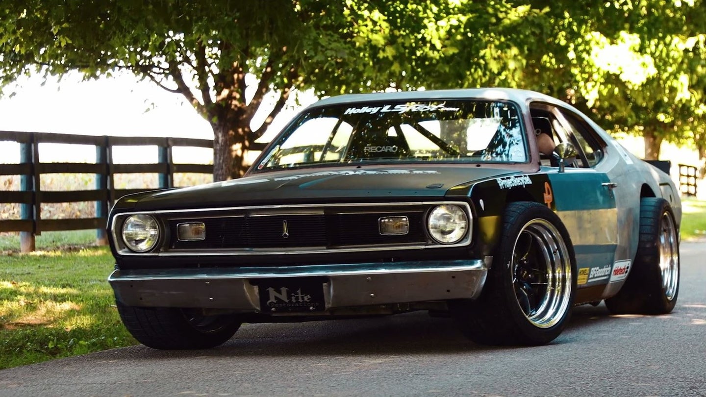 This Plymouth Duster Rat Rod Sits on a C6 Corvette Chassis