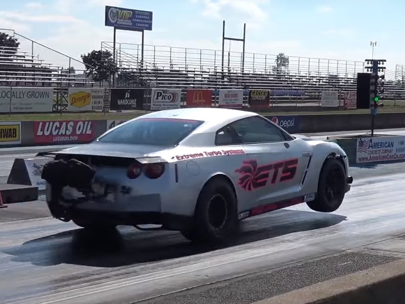 Watch This 3,000-HP Nissan GT-R Demolish the Quarter-Mile Record