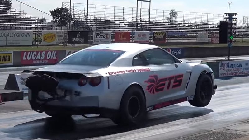 Watch This 3,000-HP Nissan GT-R Demolish the Quarter-Mile Record