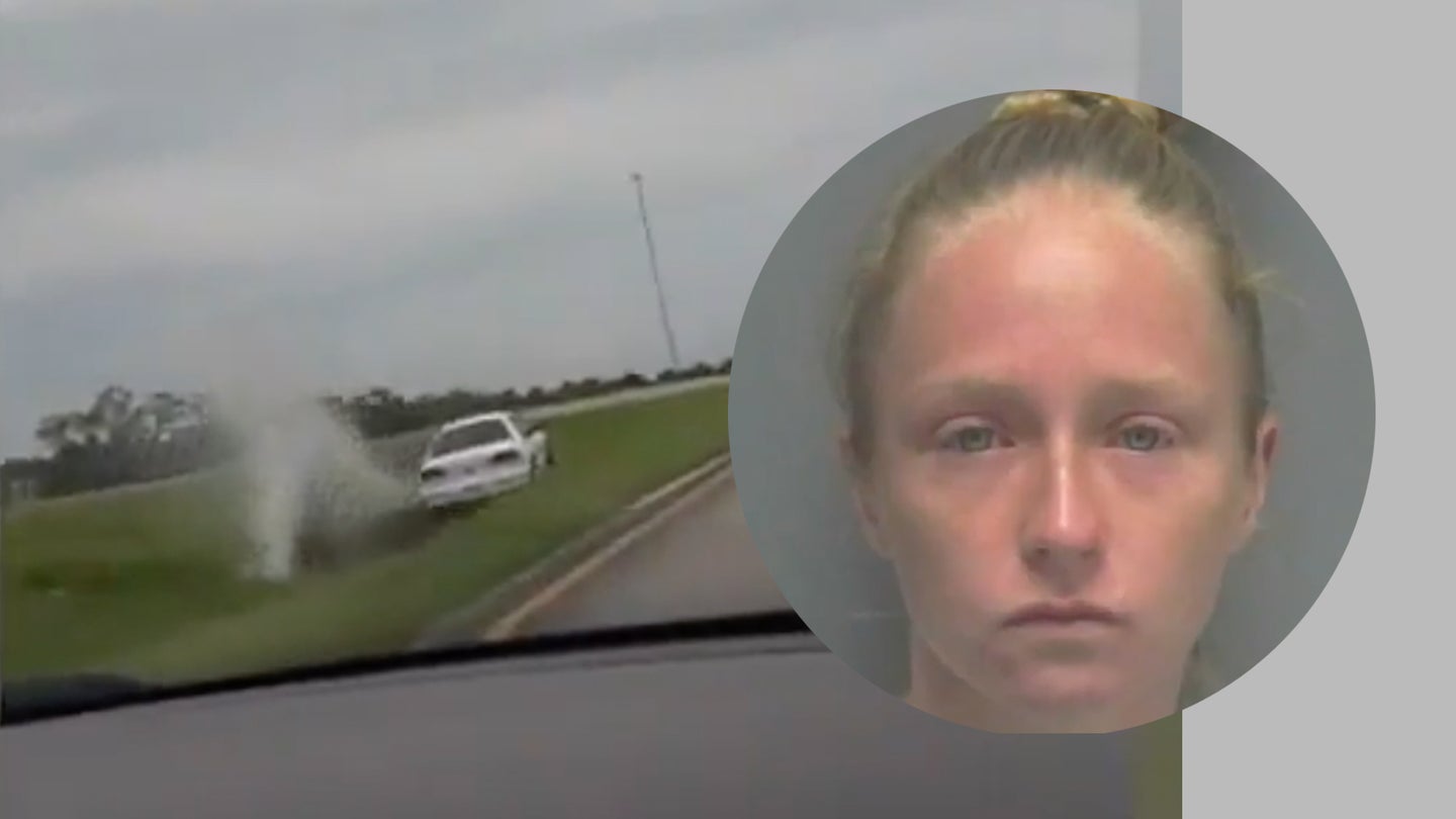 Driver Uses Nissan to Stop Drunken Florida Woman’s Runaway Chevy