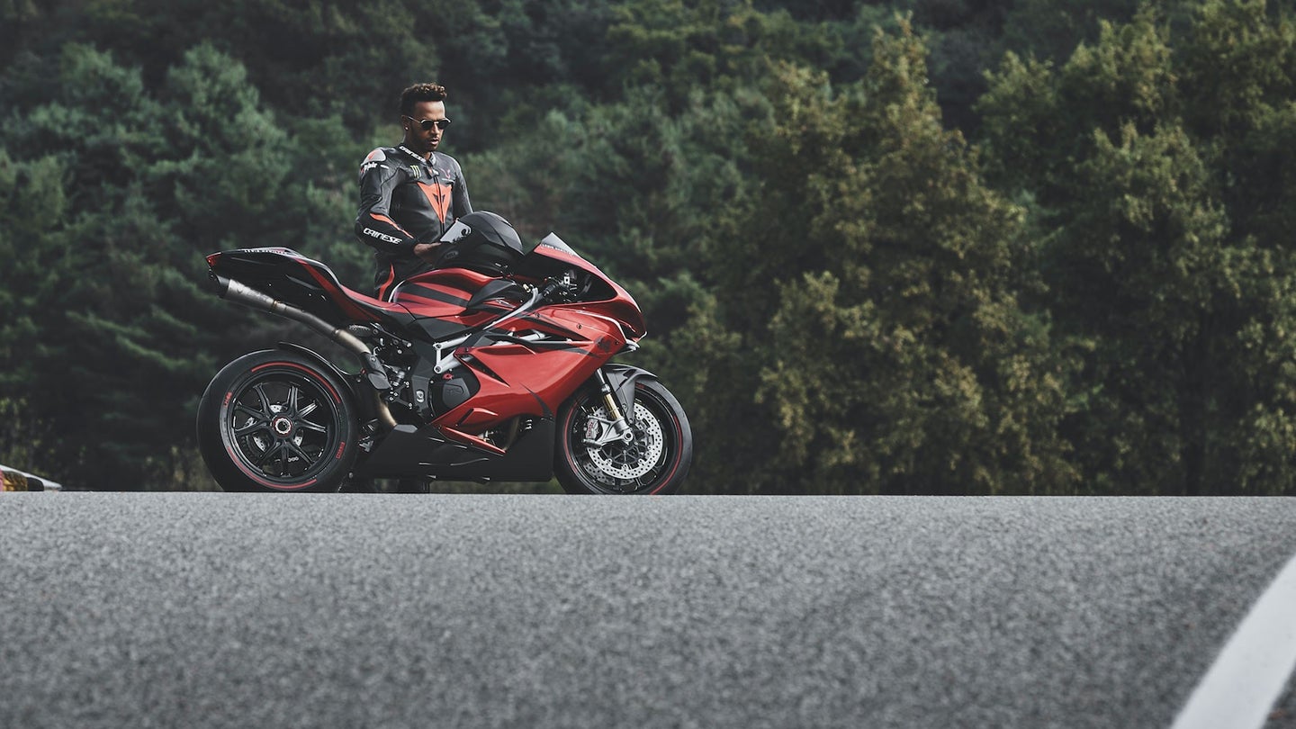Lewis Hamilton and MV Agusta Unveil the F4 LH44 Motorcycle