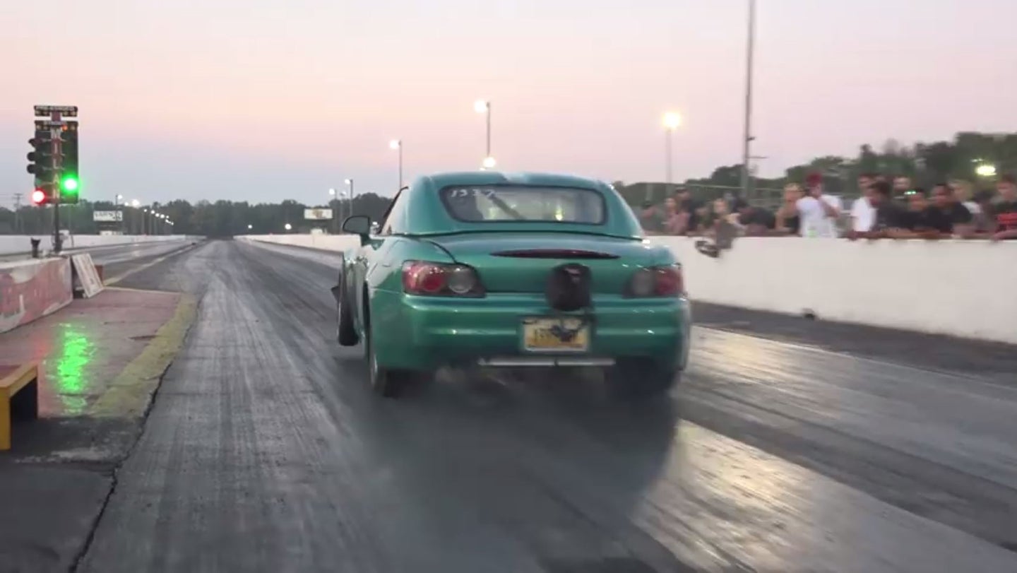 Watch a Honda S2000 With a Twin-Turbo J32 V6 Eat Up the Quarter Mile