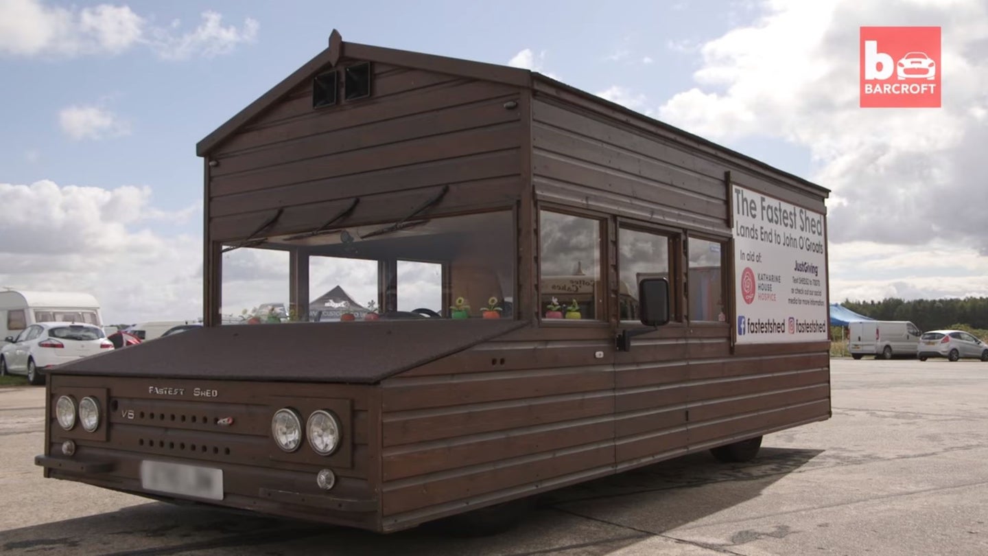 World’s Fastest Shed Powered by Audi RS4 V8 Engine Is Now Available on Airbnb