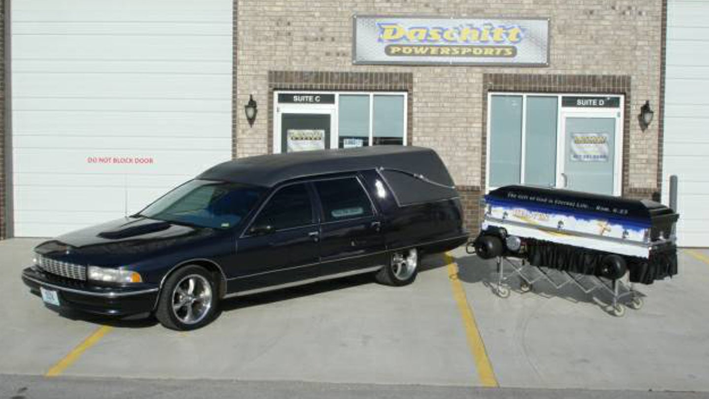 It’s Not Halloween Without a Chevy Caprice Hearse and a Twin-Engined Coffin Go-Kart