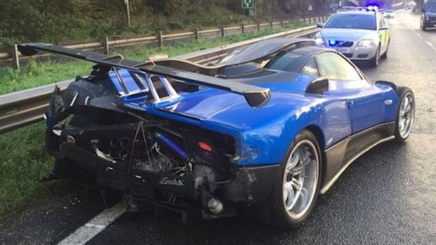 One-Off $2 Million Pagani Zonda Crashes in England