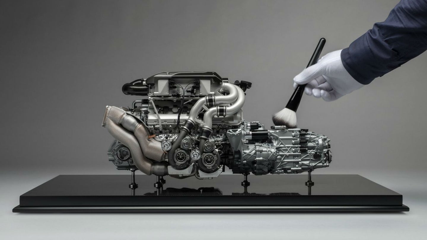 This 1:4 Scale Bugatti Chiron Engine and Transmission Costs Almost $10K