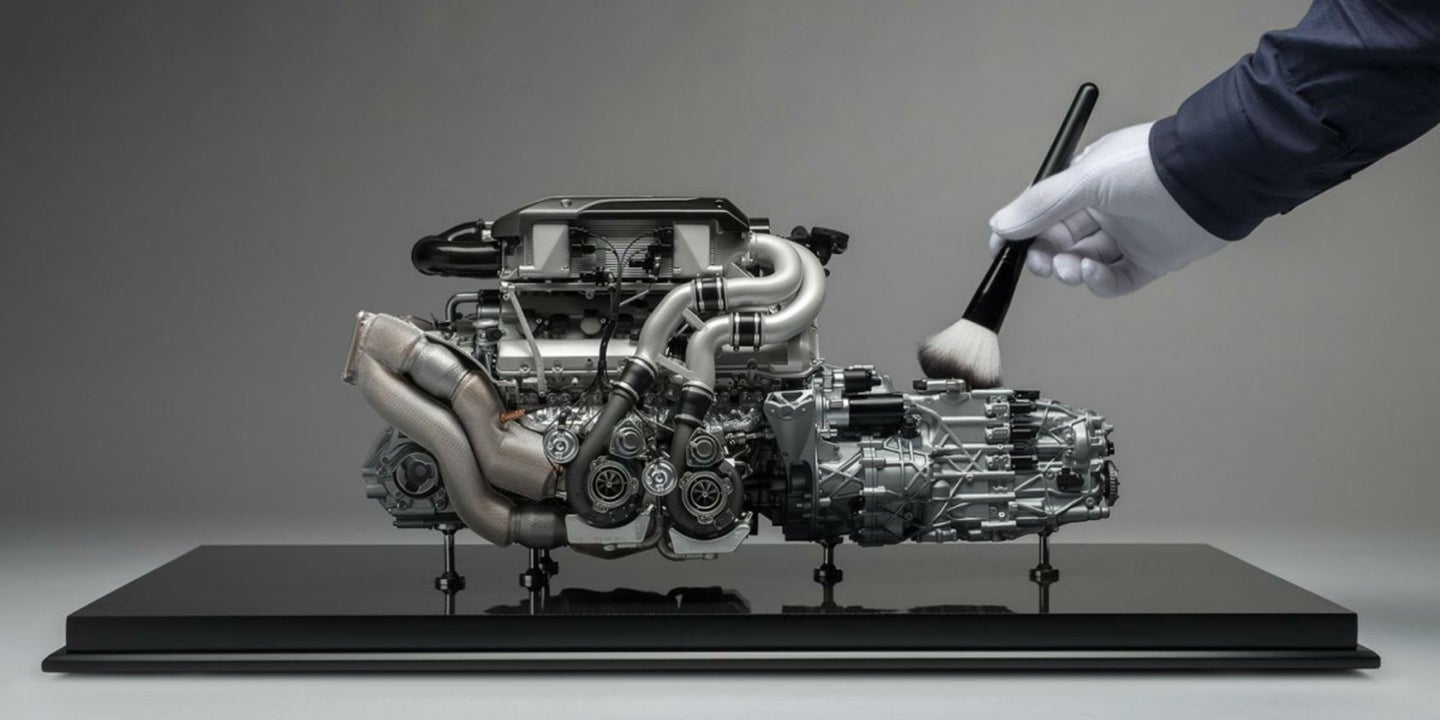This 1:4 Scale Bugatti Chiron Engine and Transmission Costs Almost $10K
