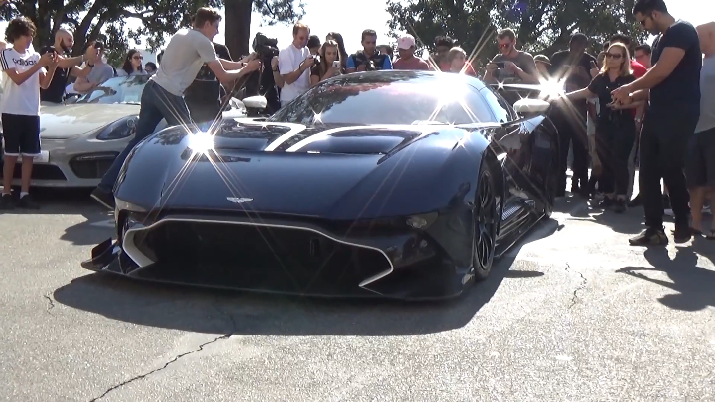 Aston Martin Vulcan Struts its Stuff at a Los Angeles Car Meet
