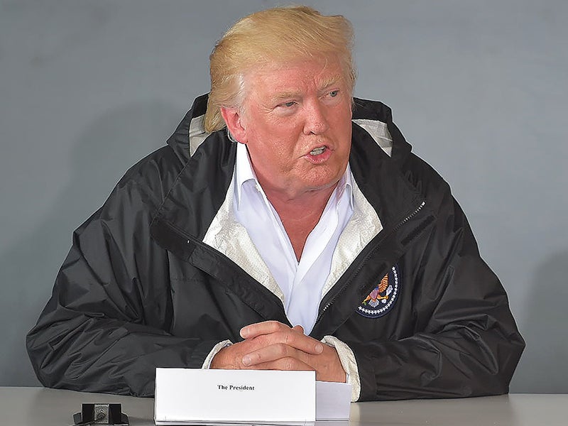 Trump Suddenly Starts Blabbering About The F-35 During Puerto Rico Recovery Meeting