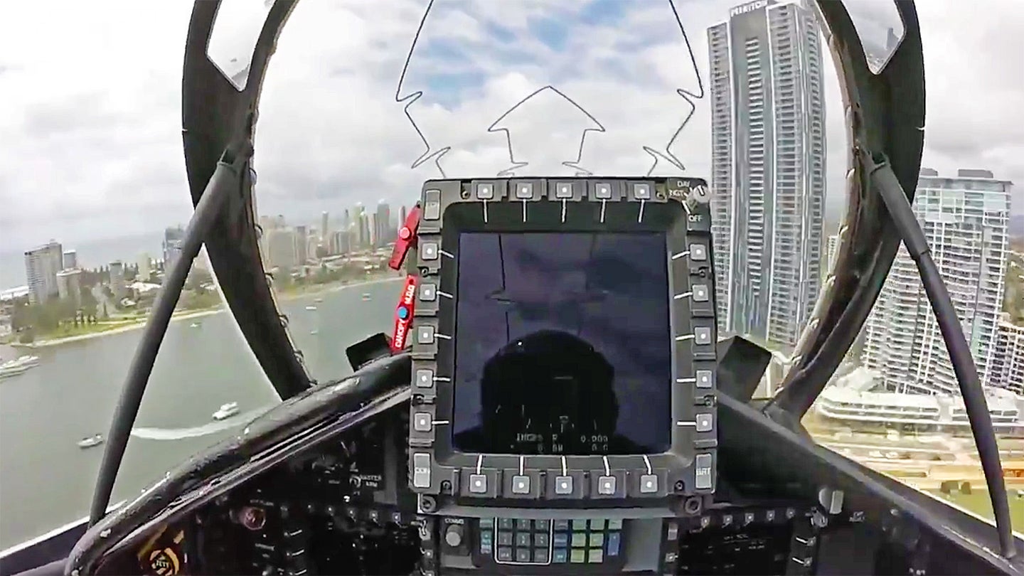Watch This Crazy Cockpit Video Of An Aussie Hawk Weaving Between High-Rises