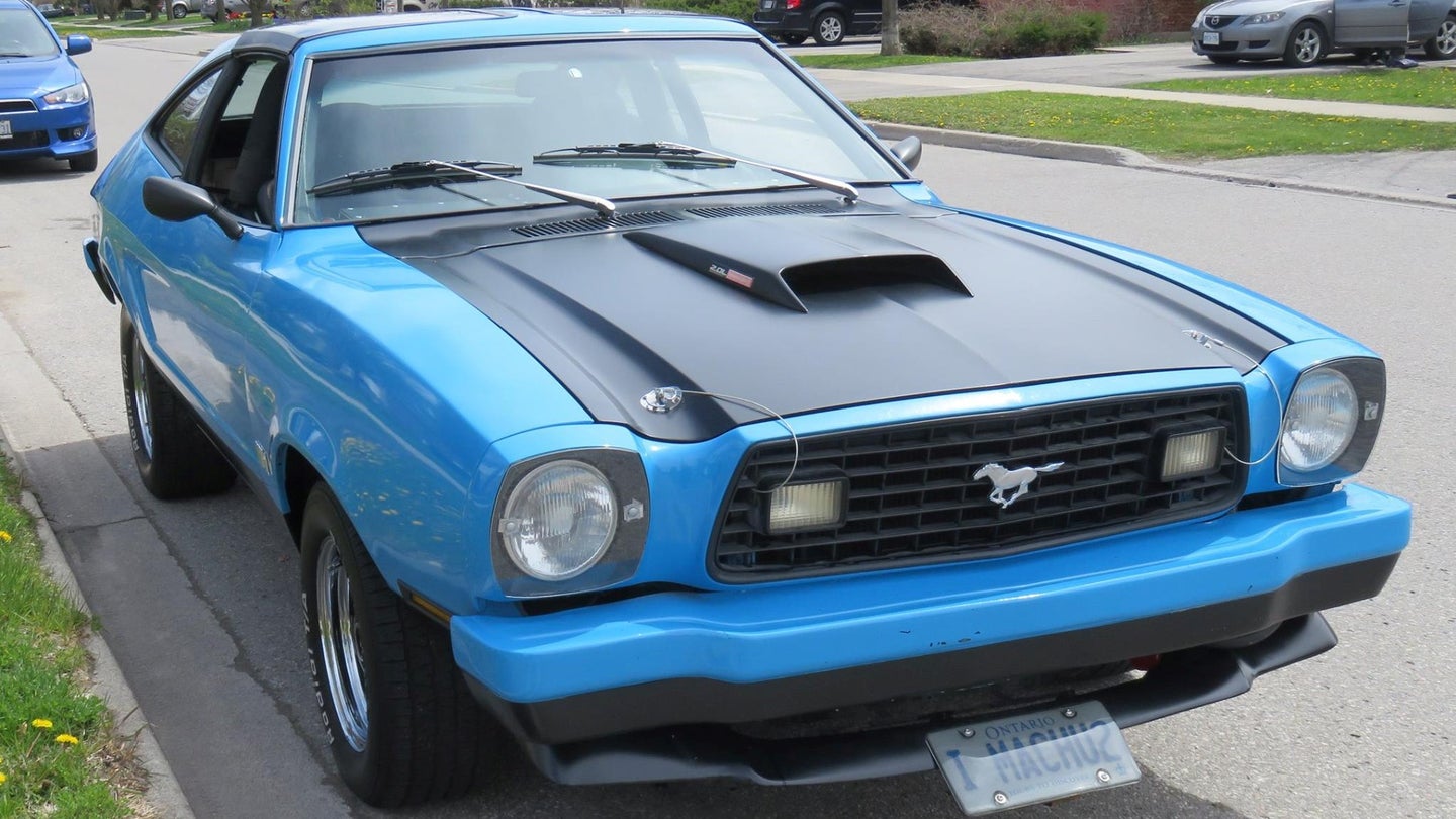 This Ford Mustang II Mach 1 Has a Turbo Nissan Silvia Engine