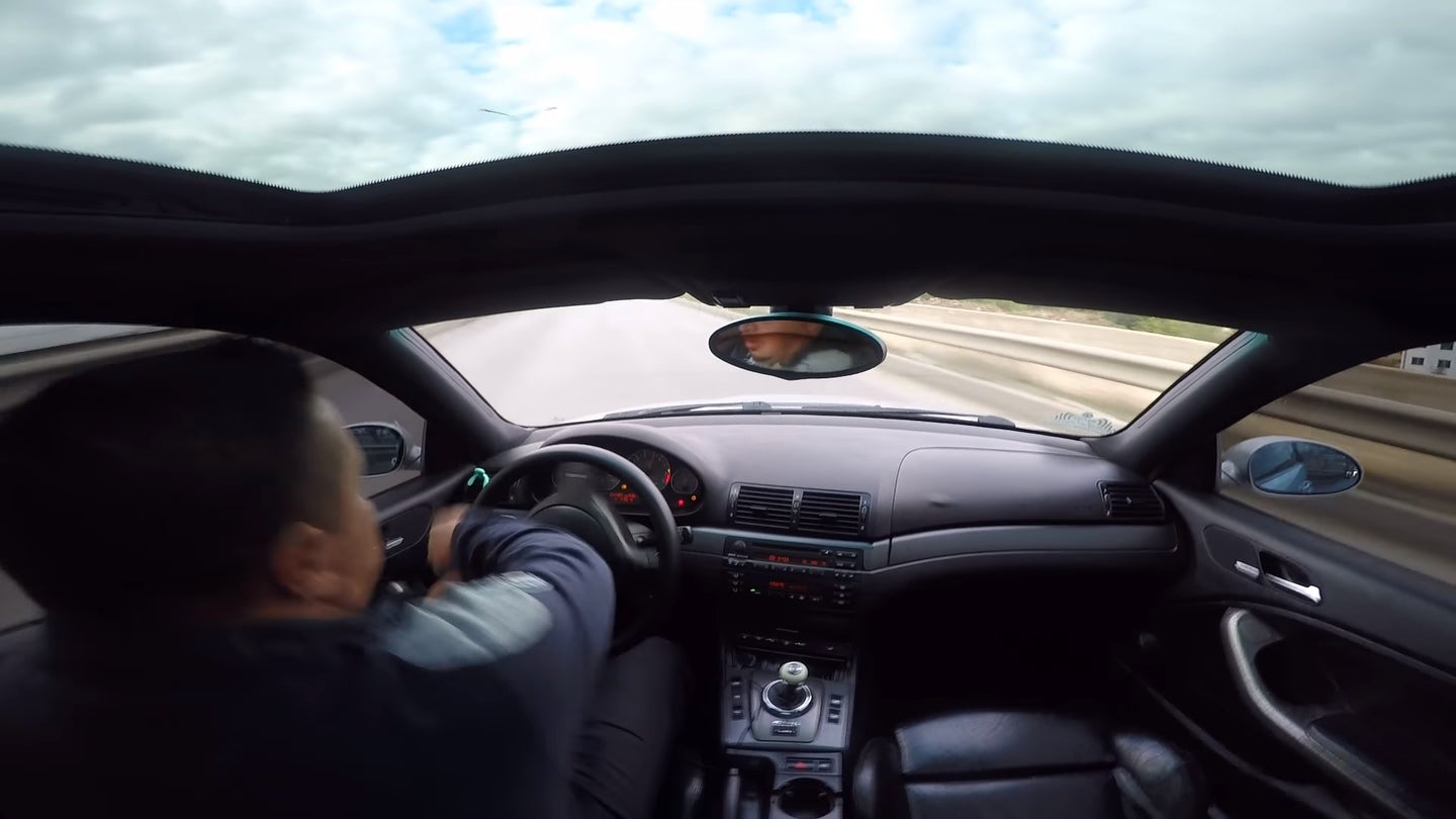 Watch This Speeding BMW Driver Have Himself a Nice Little Highway Crash