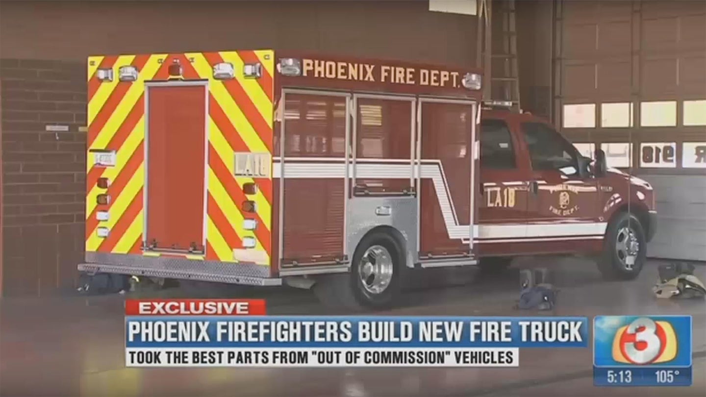 The Phoenix Fire Department Built a Frankenstein Fire Truck Out of Scraps