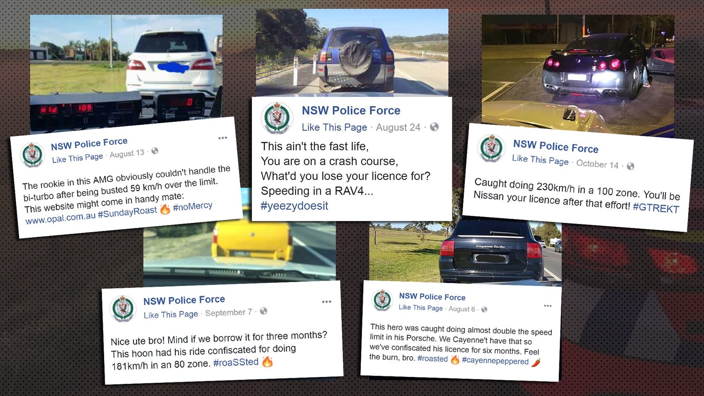The Australian Police Are Ruthlessly Mocking Speeders on Facebook