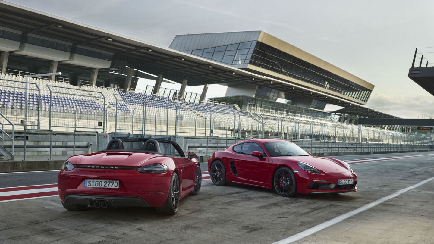 Porsche Announces 718 Boxster and Cayman GTS Models with 365 HP
