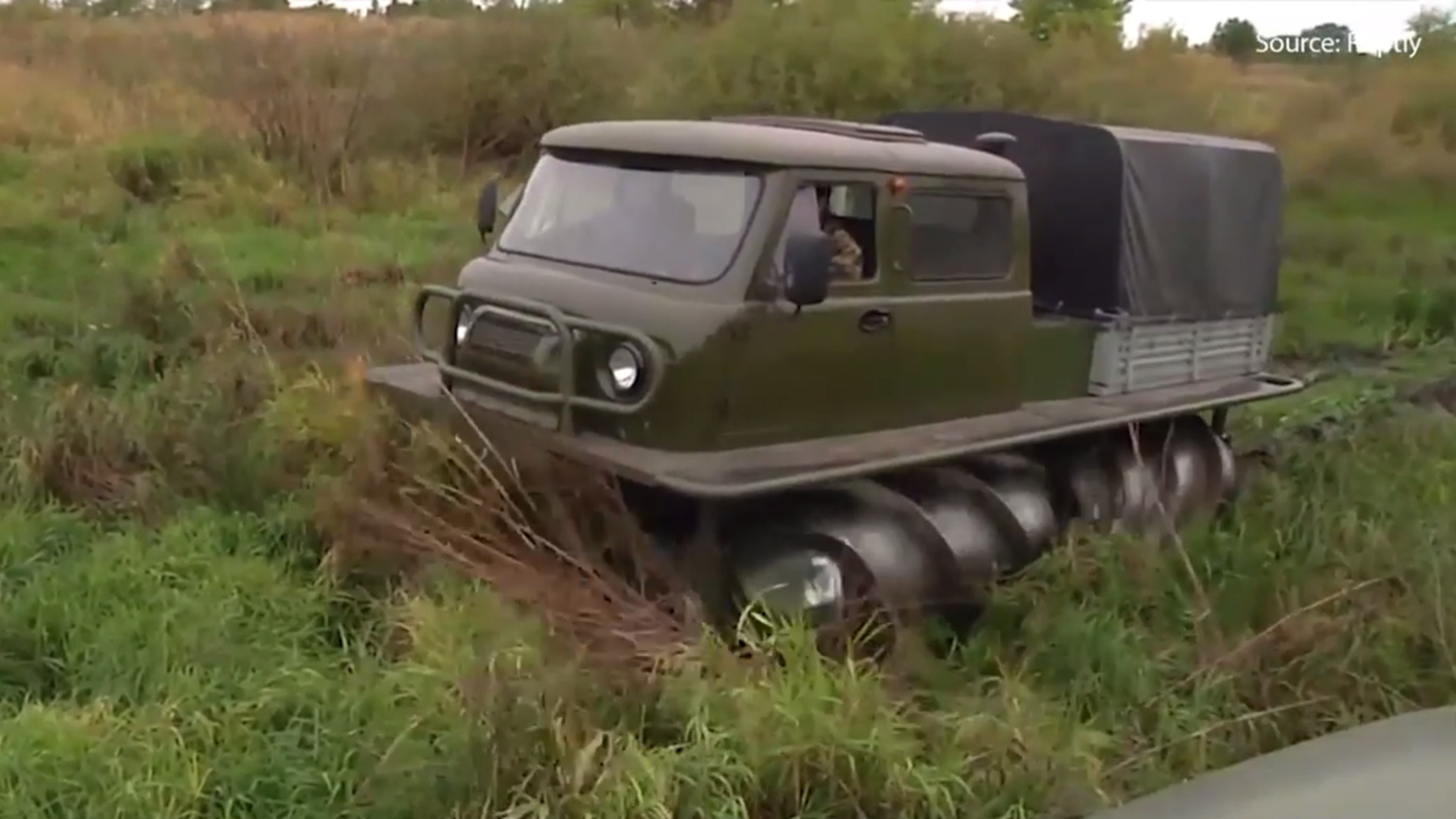 This Fully-Restored, Screw-Driven, Amphibious Truck Is Practically Unstoppable