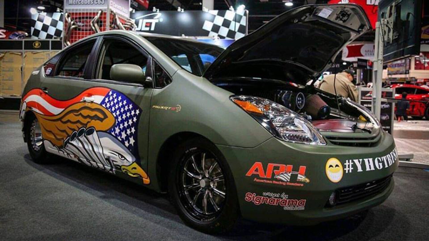 This 1,000-HP, Hellcat-Powered Toyota Prius Is Political Incorrectness Incarnate