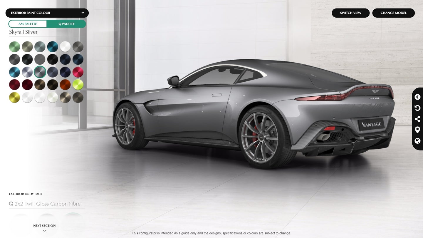 Avoid Your Family This Thanksgiving with Aston Martin&#8217;s Vantage Configurator