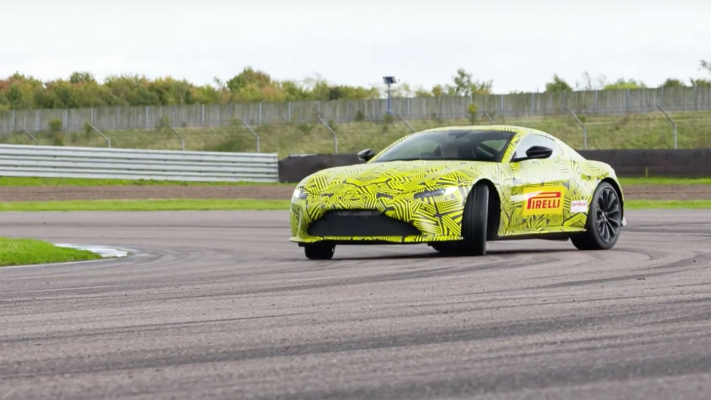 Aston Martin Let Max Verstappen Loose in the New Vantage, and Many Tires Died