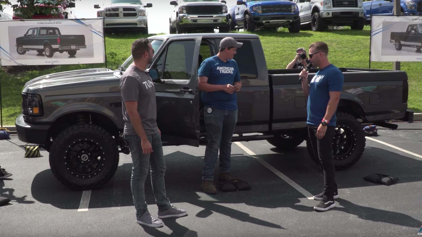 Make A Wish and American Trucks Team Up to Deliver Custom OBS Ford F-150