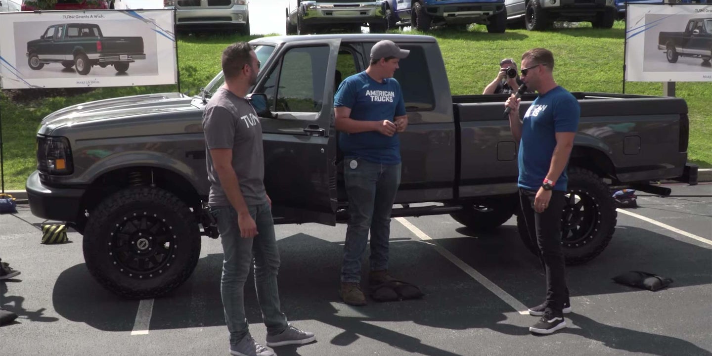 Make A Wish and American Trucks Team Up to Deliver Custom OBS Ford F-150
