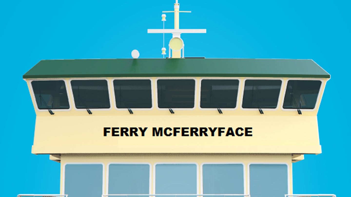 Australian Ferry to Be Named &#8216;Ferry McFerryface&#8217; Because &#8216;Boaty McBoatface&#8217; Was Taken
