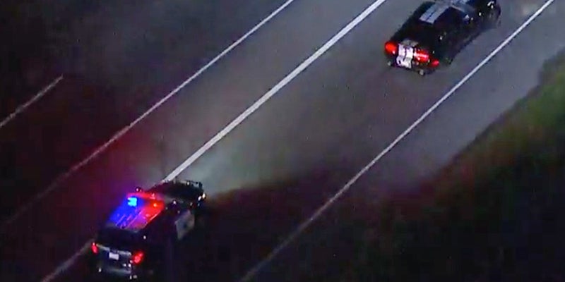 Stolen Ford Mustang Leads Police on Hour-Long, 100-MPH Chase Through L.A.