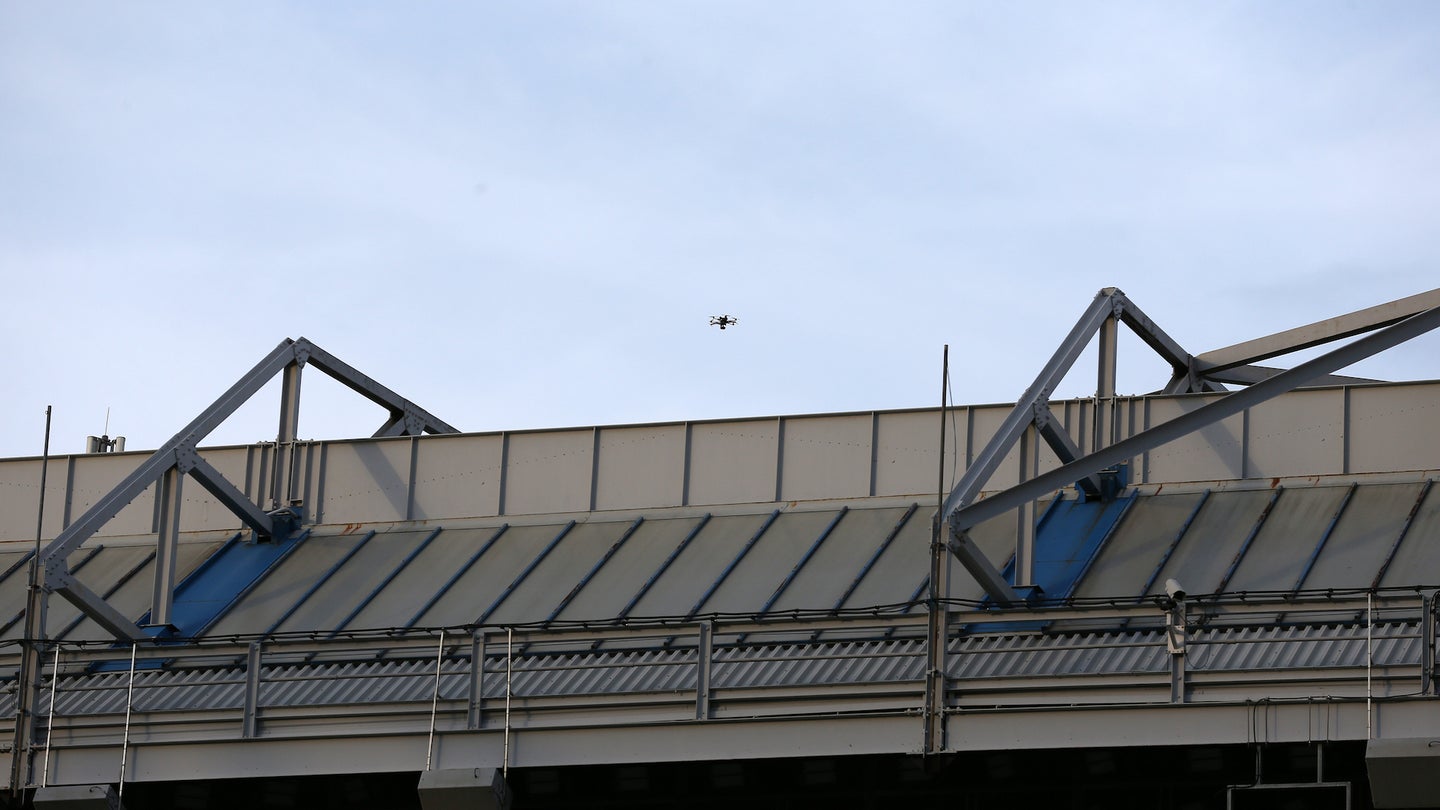 Drone Pilot Arrested for Dropping Leaflets Over Football Stadiums