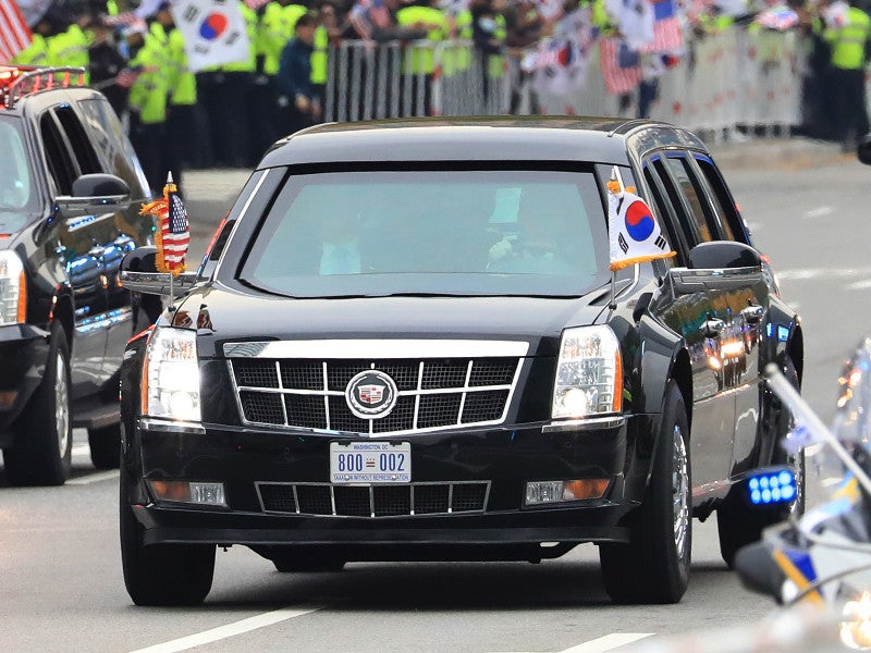 The Presidential Motorcade Is on Full Display as Trump Tours Asia