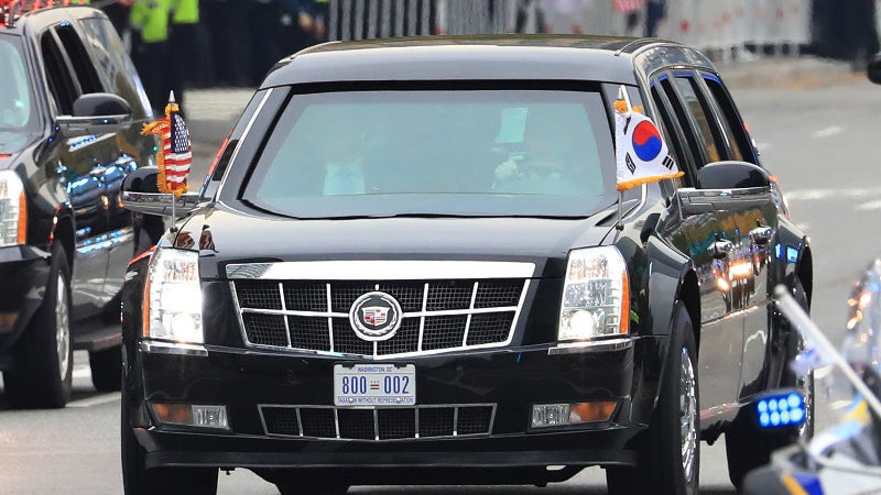 The Presidential Motorcade Is on Full Display as Trump Tours Asia