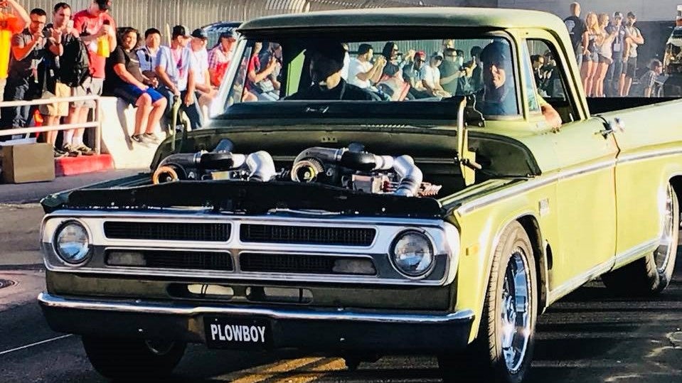 This 1970 Dodge Truck Has Two Twin-Turbo Cummins Diesel Engines