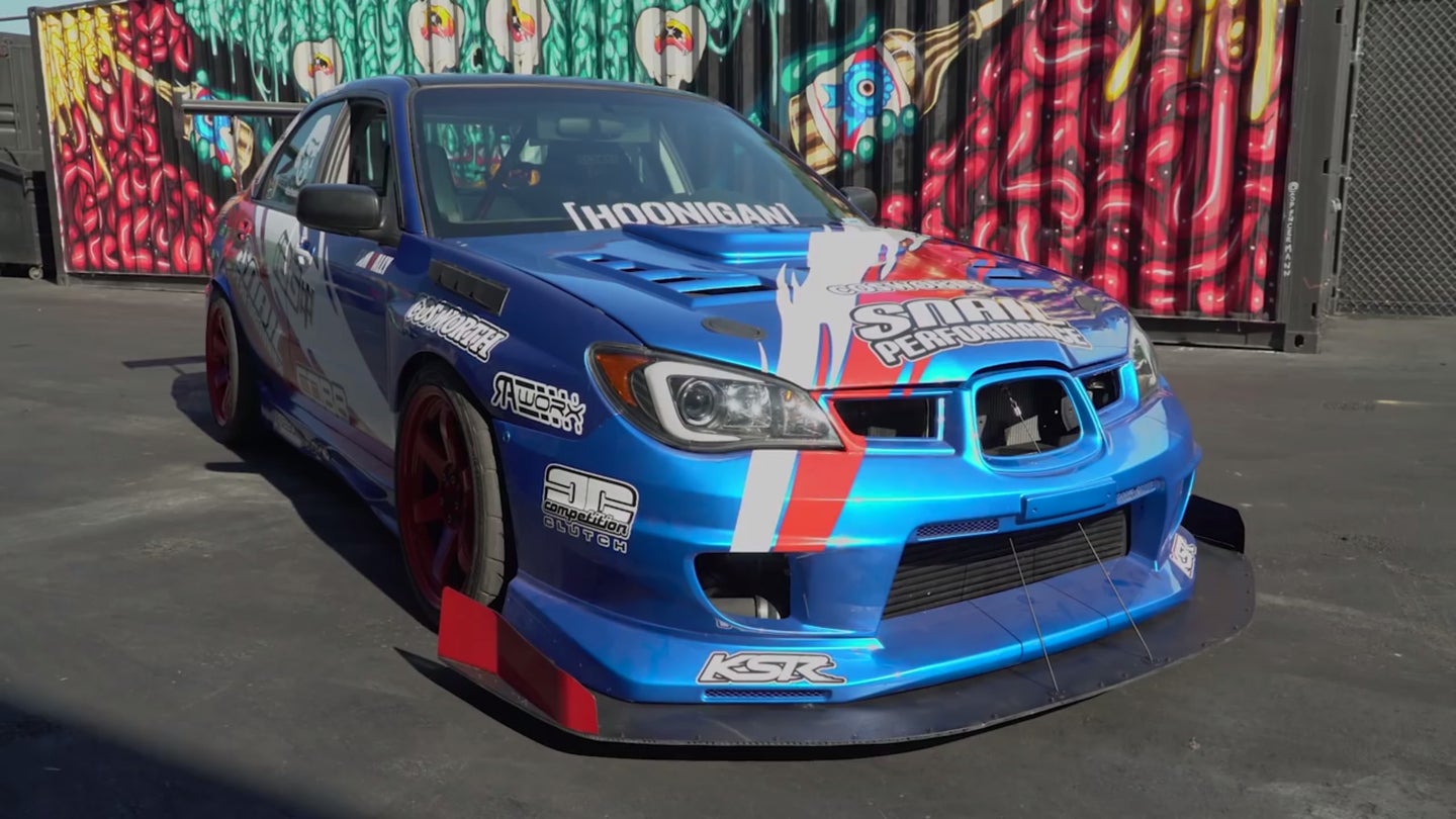 Watch Two Time-Attack Subaru WRXs Visit Hoonigan and Play